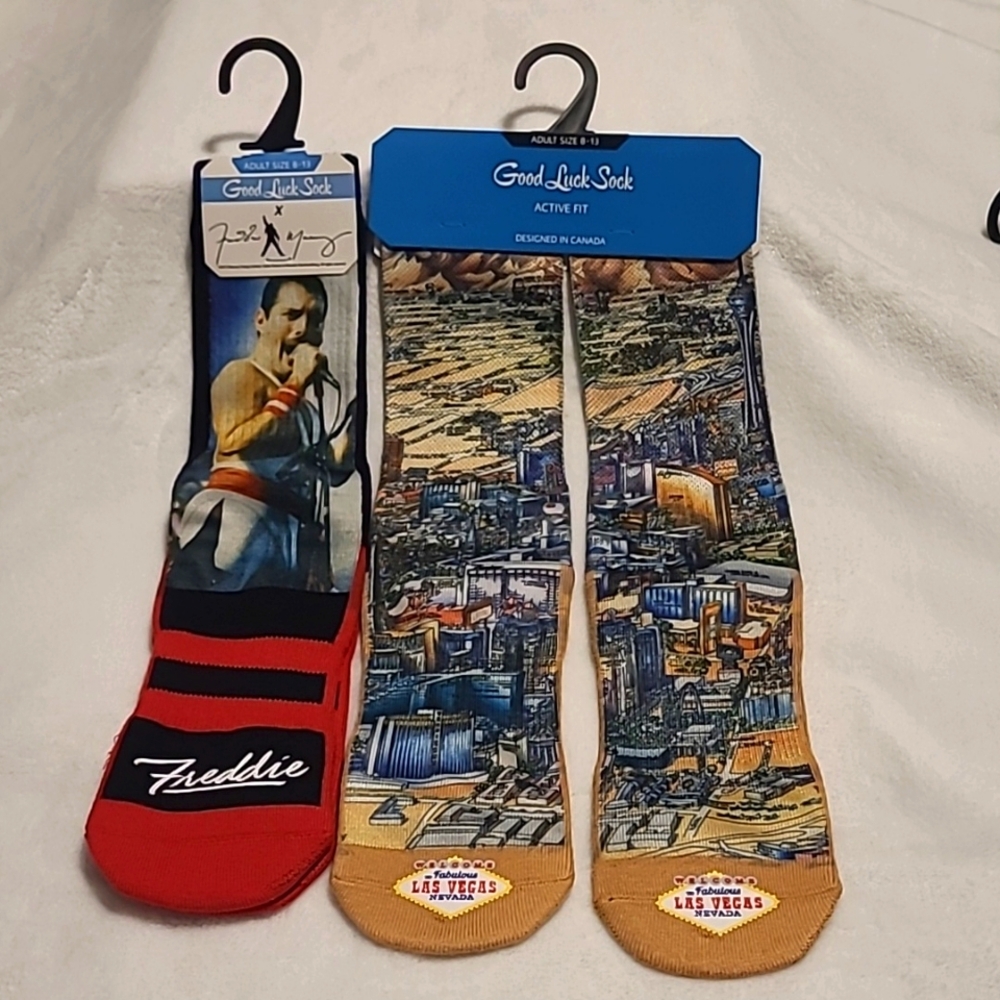 2 Pair Socks, creative designs, super soft
